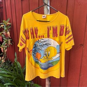 Warner Bros Yellow Short Sleeve Graphic Tee